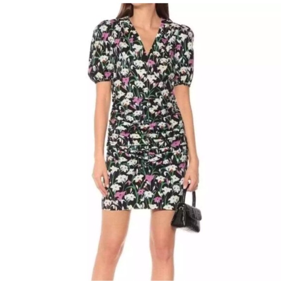 Veronica Beard Dresses & Skirts - Veronica Beard Janis Ruch Floral Print Mini Dress Size 6 spring preppy party